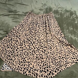 Apt. 9 Tan and Black A-Line Skirt